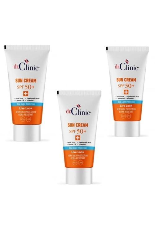 Spf50+ Güneş Kremi 3 Lü Set  50 Ml