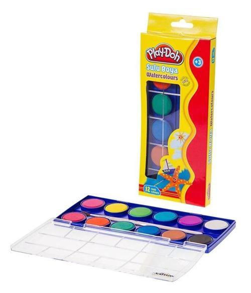 Sulu Boya Büyük 12 Renk (PLAY-SU003)