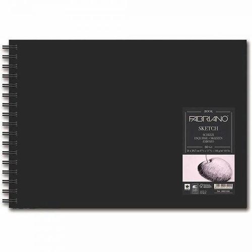 Sketchbook Spiralli Sert Kapak Spiralli Eskiz Çizim Defteri 110 gr. A4 80 yaprak