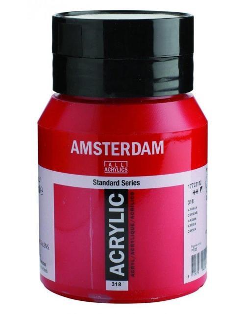 Amsterdam Akrilik Boya 500 ml. 318 Carmine