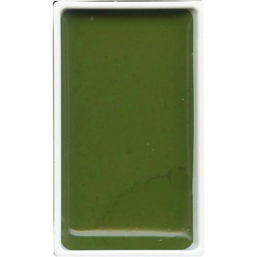 Kuretake Gansai Tambi Tablet Sulu Boya 54 OLIVE GREEN