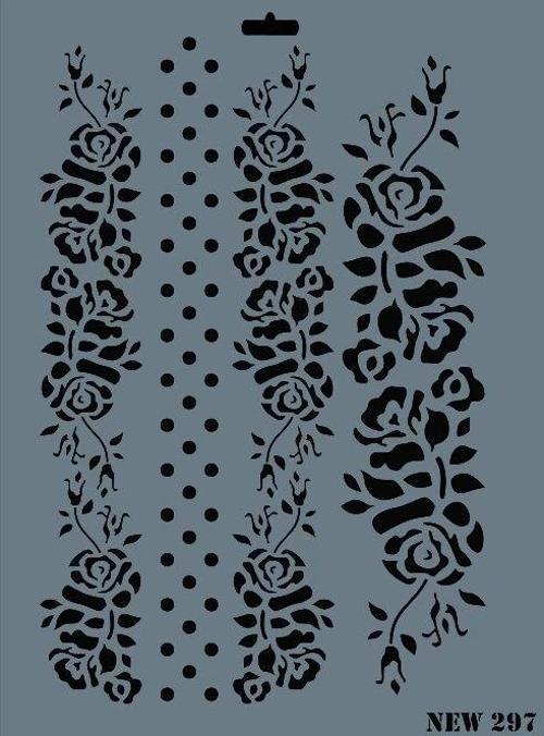 Stencil Boyama Şablonu 25x35 cm. NEW-297