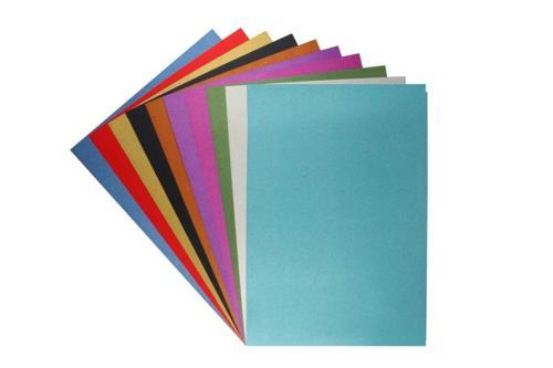 Simli Karton 250 gr. 20x30 cm. 10 Renk Karışık