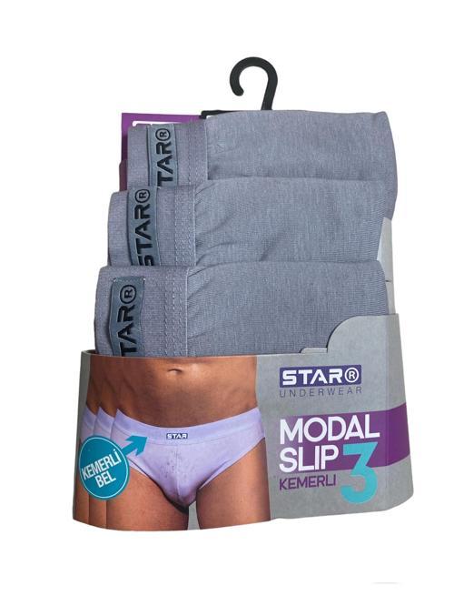 MDB Star 109 Erkek 3'lü Modal Slip
