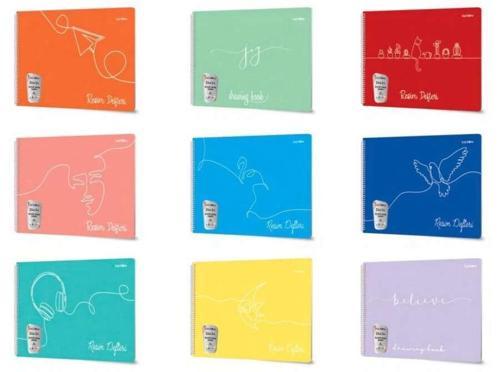 PP Kapak Spiralli Resim Defteri 25x35 cm. 25 yaprak