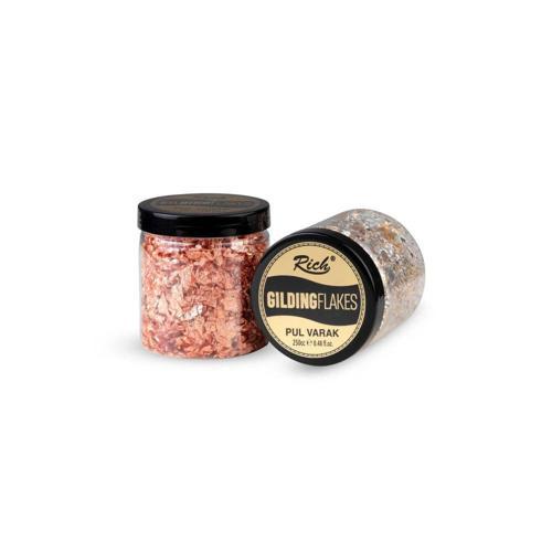 Gilding Flakes Pul Varak 250 cc. ROSE GOLD