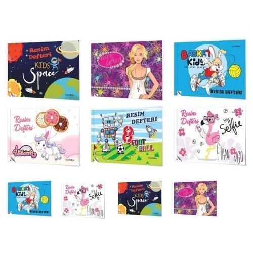 Dikişli Perforajlı (Koparılabilir) Resim Defteri Küçük Boy 15x22 cm. 40 yaprak