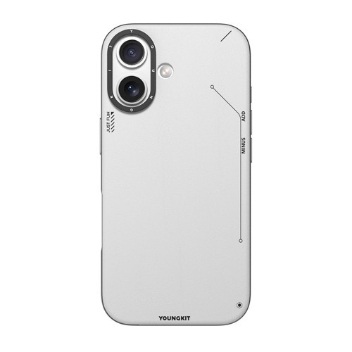 İphone 17 Uyumlu Kılıf M-Safe Şarjlı Basit Mat Deri Desenli Tech Fashion Serisi Kapak Gri