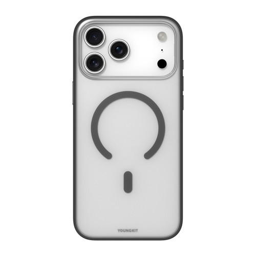 İphone 17 Pro Uyumlu Kılıf M-Safe Şarj Özellikli Clear Serisi Kapak Siyah