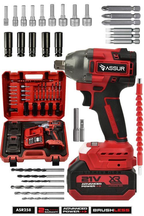 21V Çift Akülü Kömürsüz Darbeli Matkap 350Nm Somun Sıkma Sökme