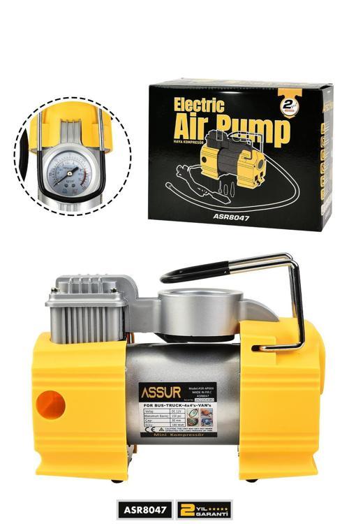 12v Çakmaklık Girişli 150 psi Mini Hava Kompresörü