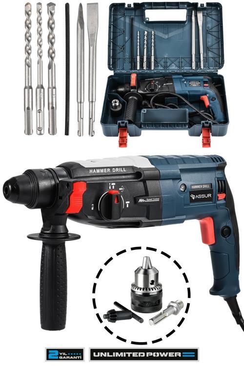 850W Metal Şanzıman Darbeli Matkap Kırıcı Delici Hilti 2-28mm