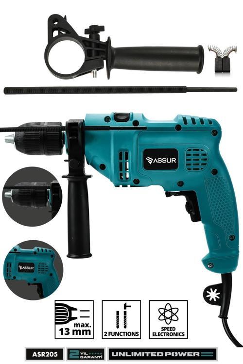 500W Darbeli Metal Şanzıman 13mm Elektrikli Matkap