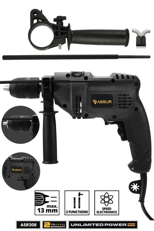 500W Darbeli Metal Şanzıman 13mm Elektrikli Matkap