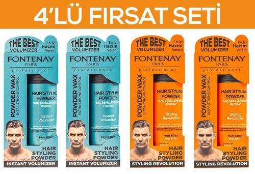 Saç Şekillendirici Pudra Toz Wax Mat Effect X2 Ve Ultra Strong X2 20gr 4'LÜ WAX SET