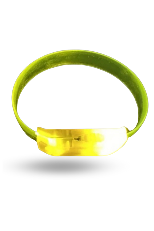 Büro Ev Ofis Gösteri Kostümü için Sarı 3MOD Pilli Led Işıklı Esnek Bileklik