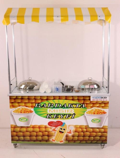 Çift Kazanlı Bardakta Mısır Tezgahı (Model Van) 60X120