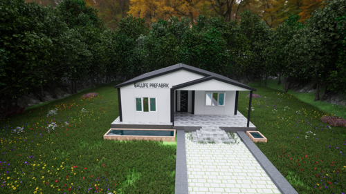 84 M2 STANDART PREFABRİK KONUT