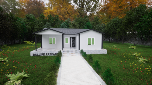 88 M2 STANDART PREFABRİK KONUT