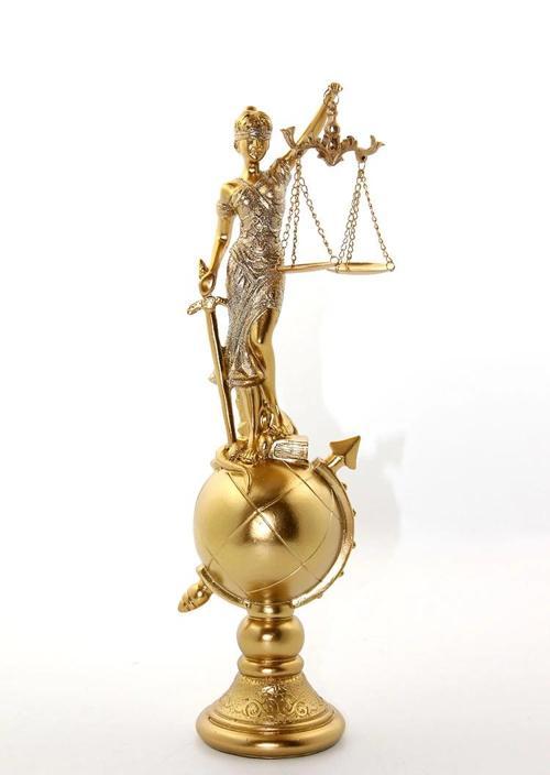 MDB Polyester Dünya Küre Üzerinde Adalet Biblosu Model 2