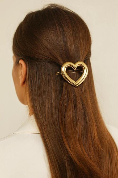 Kalp Tasarım Metal Halka Çıt Çıt Klipsli Pinterest Toka