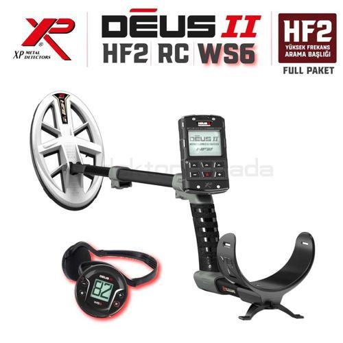 Deus 2 Dedektör - HF 2 Başlık, Ana Kontrol Ünitesi WS6 Kulaklık Full Paket