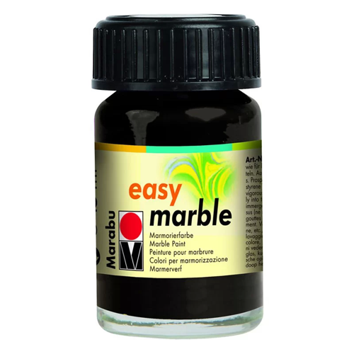 Easy Marble Ebru Boyası 15ml No:073 Black