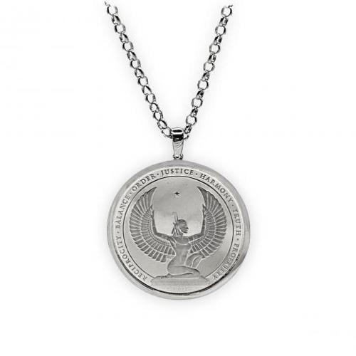 1 Ons Silver 14 Ayar Altın Çerçeve Kolye