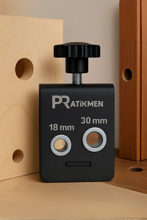 Bas Aç 18 Ve 30 Mm Orta Merkez Delik Delme Aparatı