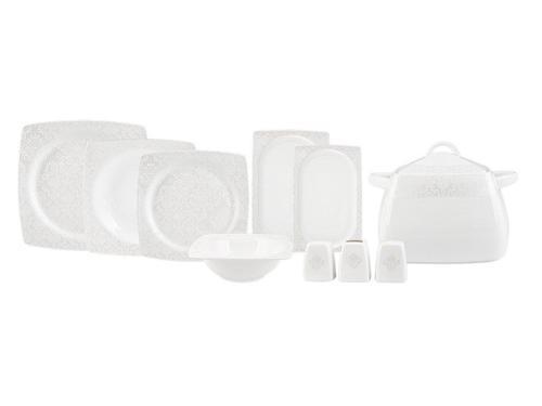 60 PARÇA YEMEK TAKIMI KARE BONE BRIDE