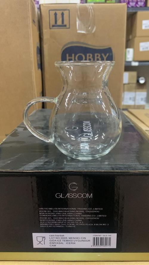 GLS 145 Glasscom Cay Bardağı Boğumlu 6'lı