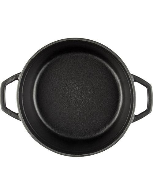 Demir Döküm 28 cm Kısa Tencere - Siyah (Hsykt-28-Syh)