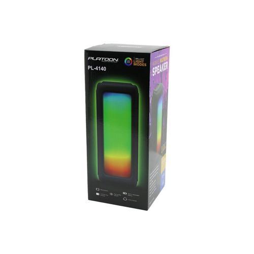 8 İNÇ SPEAKER HOPARLÖR BLUETOOTH WIRELESS SPEAKER 5 FARKLI IŞIKLI USB - BLUETOOHT - DC 5V  PL-4140 (2818)