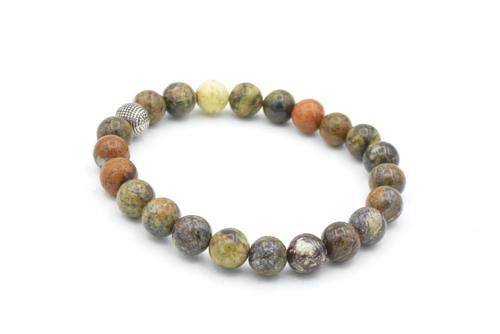 Hakiki Doğal Yeşil Opal Taşı Bileklik 8 Mm