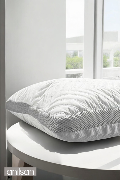 Klimalı Ortopedik Yastık - Yumuşak ve Hava Kanallı 50x70 cm, 800gr Premium Silikon