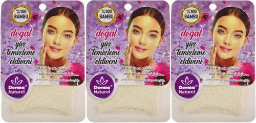 Bambu Yüz Temizleme Eldiveni MS-32 (3 Lü Set)