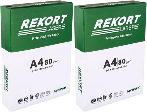 Rekort A4 80GR/M2 Fotokopi Kağıdı 1000 Adet (2PK*500)