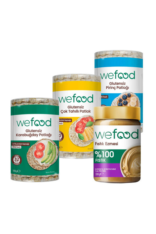 %100 Fıstık Ezmesi 300 gr + Wefood Patlak Deneme Paketi