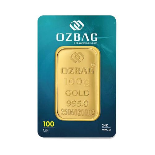 Özbağ 100 gr 995 24 Ayar Külçe Altın