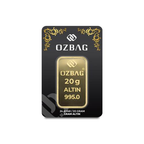 Özbağ 20 gr 995 24 Ayar Külçe Altın