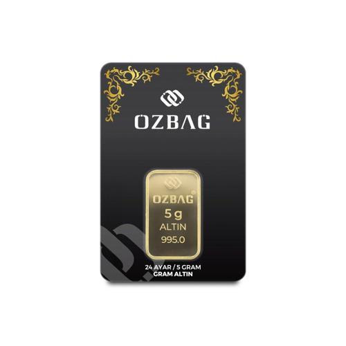 Özbağ 5 gr 995 24 Ayar Külçe Altın