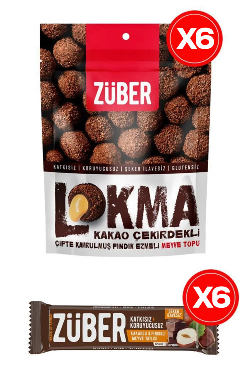 Fındık Rüyası 12 Adet (Fındık Ezmeli Lokma, Fındıklı Meyve Bar)