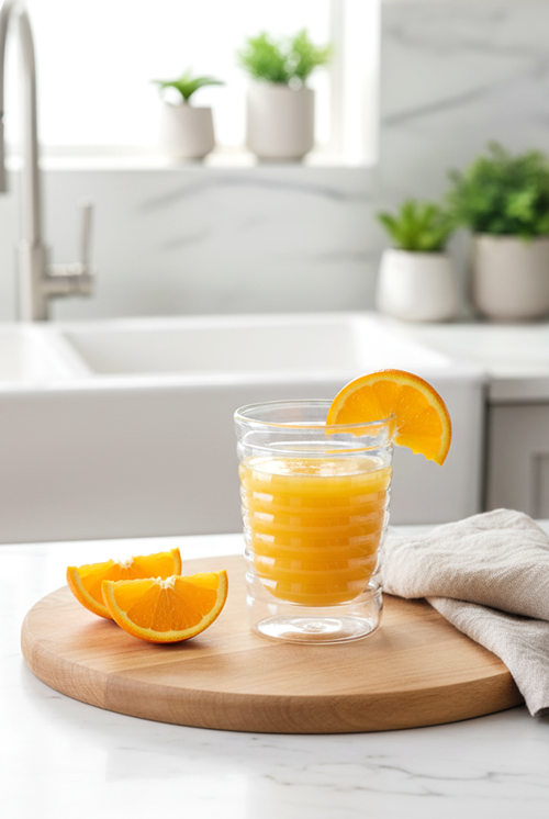 Deny Çift Cidarlı Çizgili Bardak 150ml