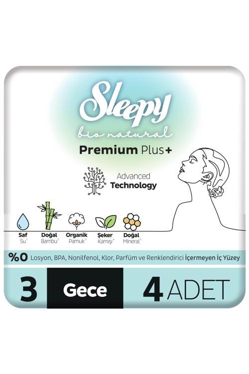 Bio Natural Premium Plus Hijyenik Ped Deneme Paketi Gece 4 Adet