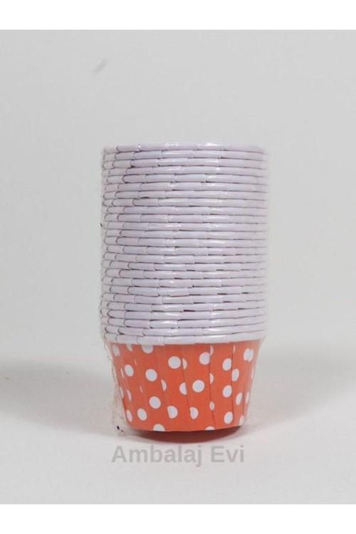 Turuncu Puantiyeli Muffin Kalıbı Muffin Cupcake Kalıbı Kek Kapsülü Bride To Be Parti Muffin Kabı