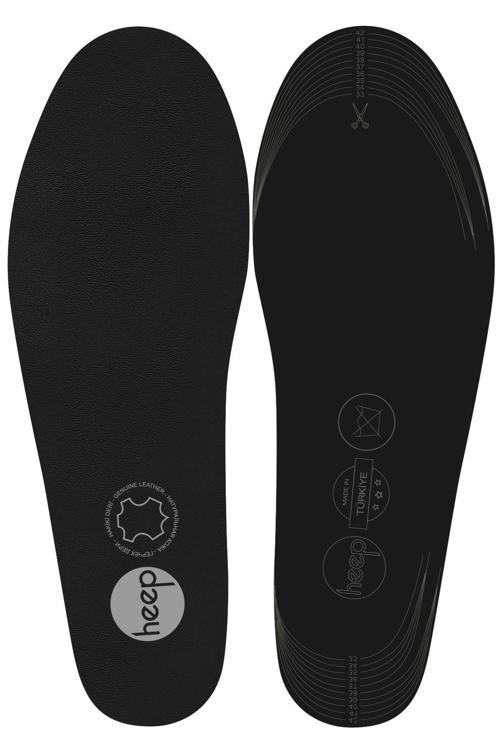 Hakiki Deri Ve Anatomik Siyah 33-43 Numara Ayakkabı İç Tabanlığı