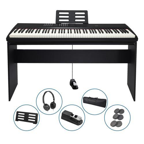 Jwin Sapphire SDP-112 Çekiç Aksiyonlu 88 Tuşlu Dijital Piyano Kulaklık Taşıma Çantası Hediyeli