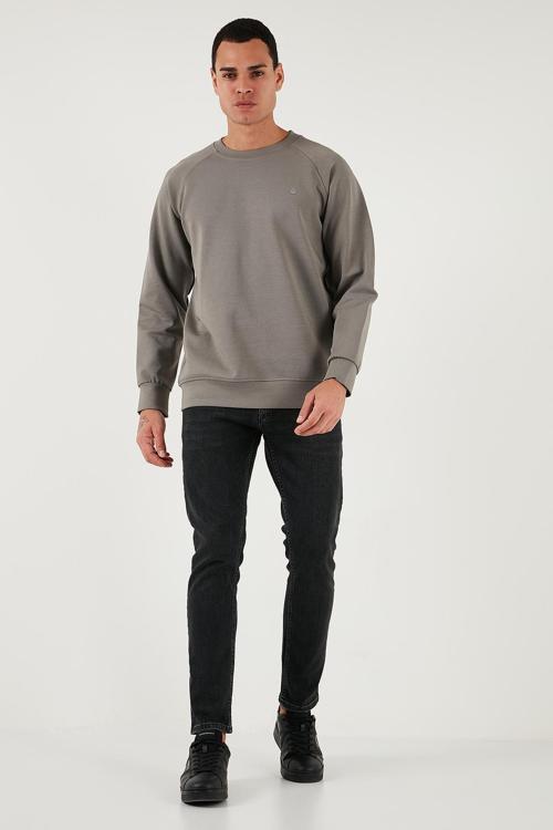 Pamuklu Slim Fit Yüksek Bel Dar Paça Jeans Erkek Kot Pantolon 3300C30TOKYO SİYAH