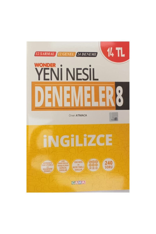 8. Sınıf Lgs Ingilizce Yeni Nesil Deneme