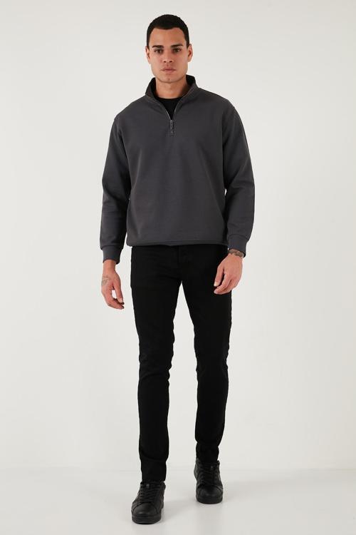 Streç Pamuklu Slim Fit Normal Bel Dar Paça Jeans Erkek Kot Pantolon 1115C01NAPOLI SİYAH